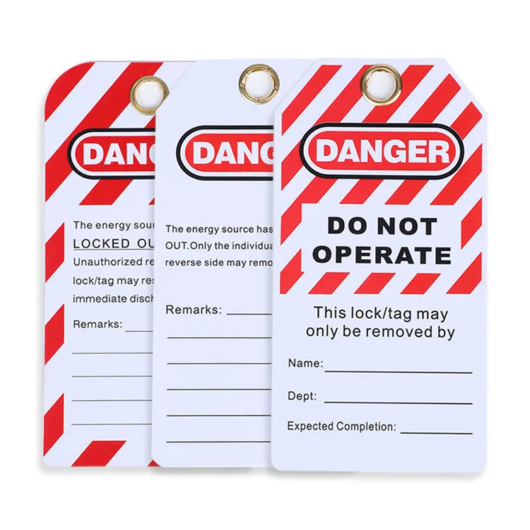 Custom Vinyl Danger Do Not Operate Self-Laminating Safety Tag