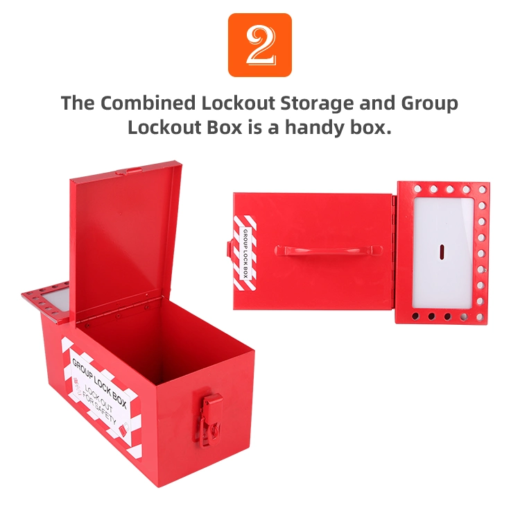 Lockey Allow 32 Padlocks Steel Portable Safety Lockout Box