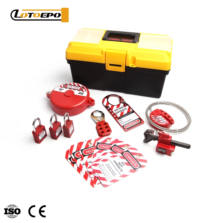 Industrial Safety Breaker Lockout Tool Bag Kit with Laminated Padlock