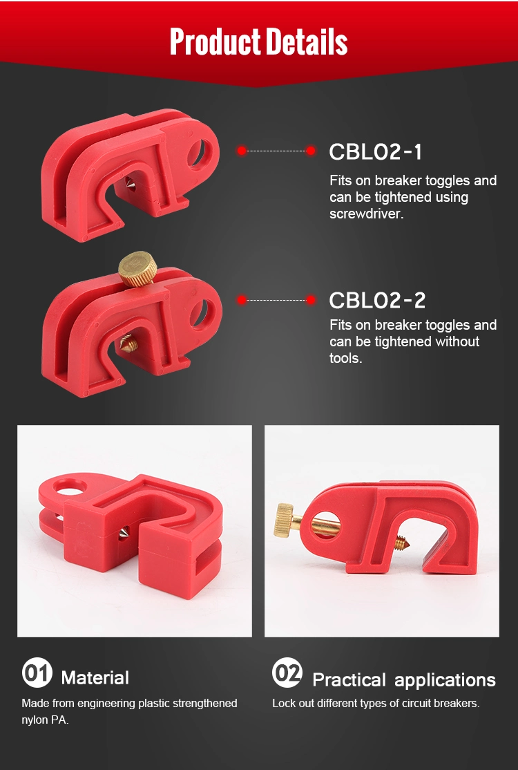 High Quality Industry Electrical MCB Clamp on Circuit Breaker Lockout