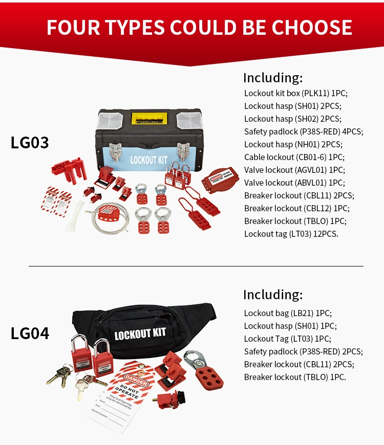 Industrial Safety Electrical Personal Lockout Kit